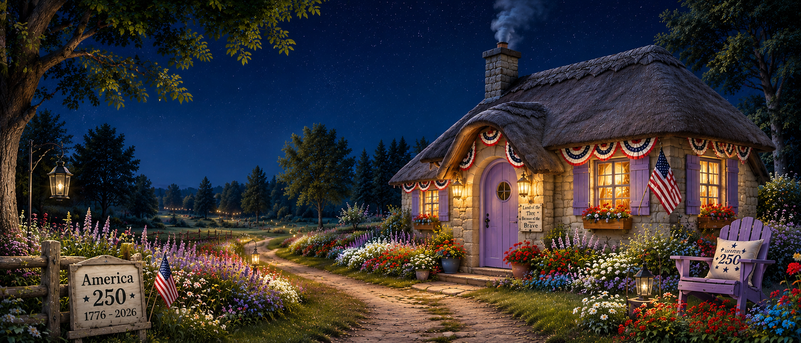 Vaedarie’s Cottage patriotic celebration